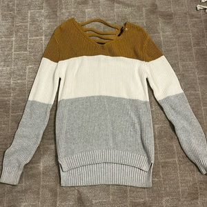 Charlie B color block sweater